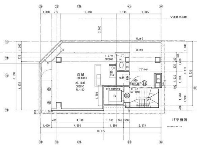 大阪市西区本田２丁目の店舗事務所の間取り