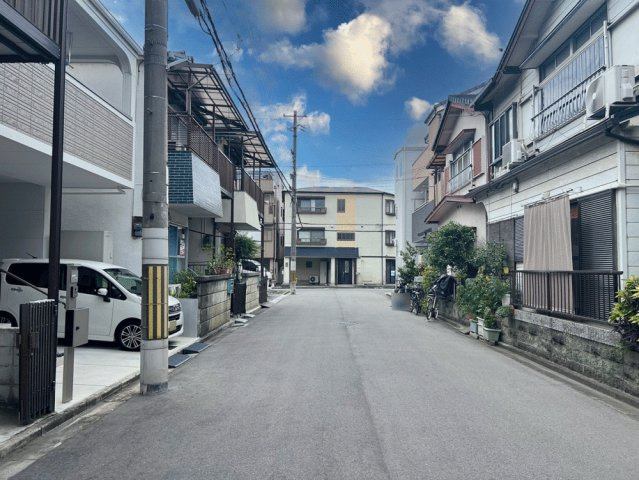 吹田市吹東町　新築戸建の前面道路含む現地写真|前面道路含む現地写真です