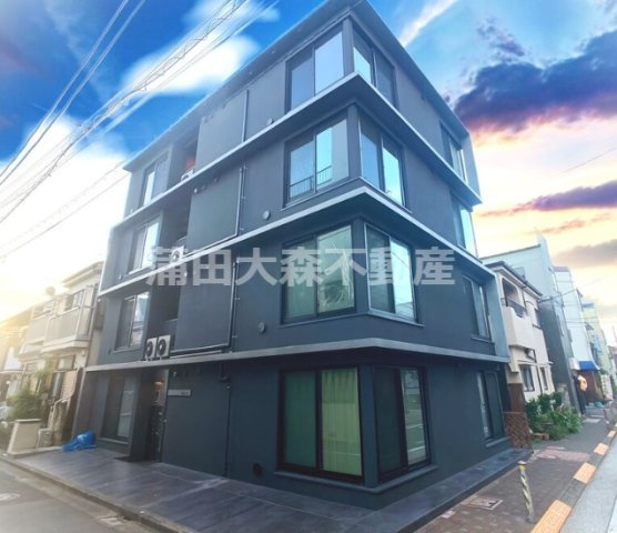 trias541の外観|2021年3月築　RC鉄筋コンクリート造地上4階建て総戸数12戸のデザイナーズマンション
インターネット無料！東京都大田区池上5丁目　東急池上線池上駅最寄り徒歩8分