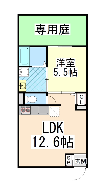 ヴィレッタ城之下の間取り