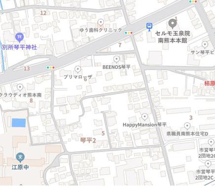 よかタウン／中央区琴平２丁目２期／２号棟の地図