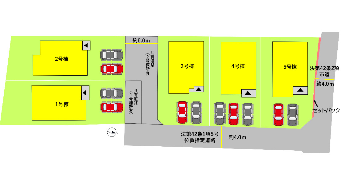 よかタウン／中央区琴平２丁目２期／４号棟の区画図