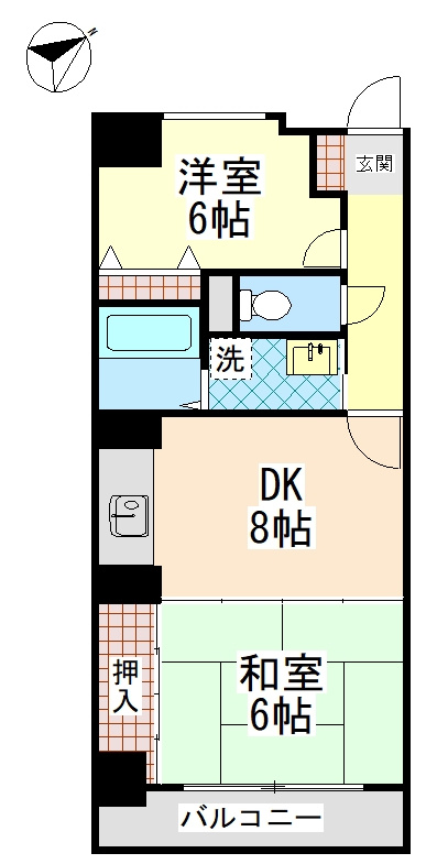 グレードタイム六甲の間取り