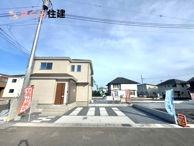 いろどりアイタウン小山市粟宮22-P1　12号棟の駐車場|カースペース3台可能です。