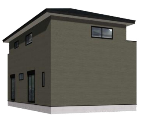 直方市大字感田12期の外観パース