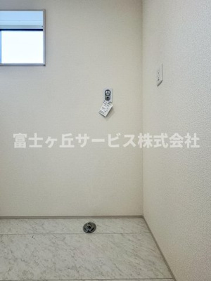 【ランドリースペース】 | 静岡市清水区三保 5期 新築一戸建て | 洗濯機置き場です