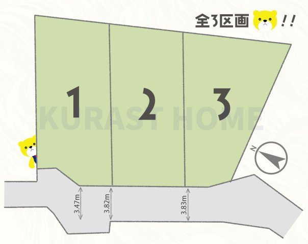 長岡京市奥海印寺門ノ町　新築戸建の地図