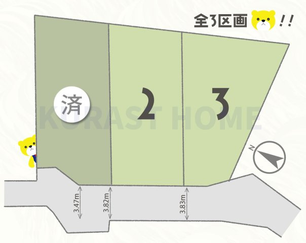 長岡京市奥海印寺門ノ町　新築戸建の地図