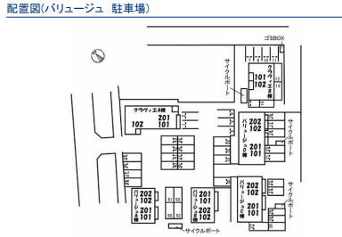 【区画図】 | バリュージュ A棟