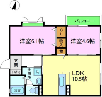 【間取り】 | ハーモニー桂離宮