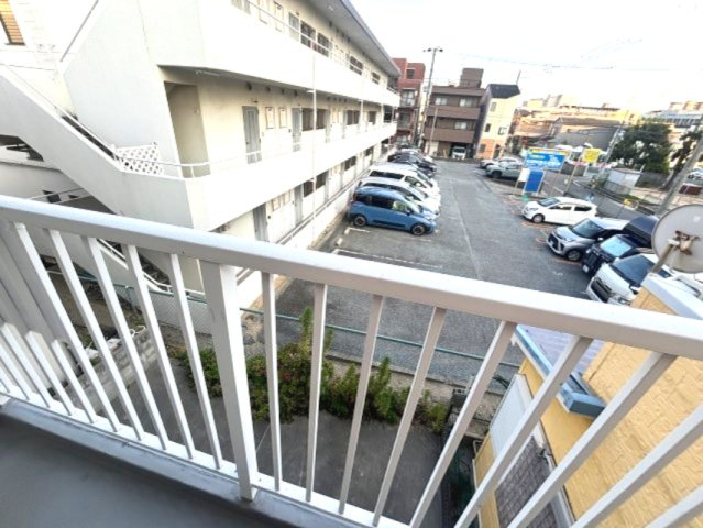 甲南山手ハイツのバルコニー