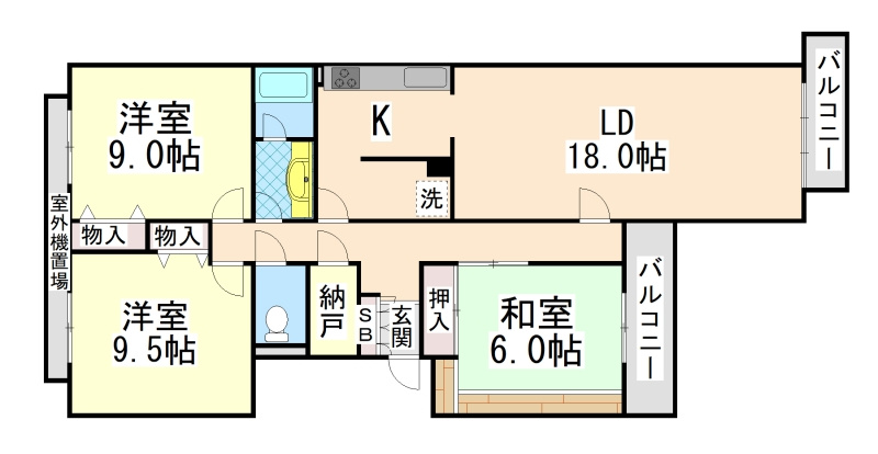 シュネルパークレジデンス　の間取り