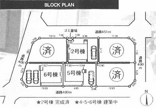 相模原市南区新戸第13　新築戸建全6棟　5号棟の区画図