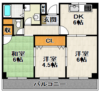 ノ・レーヴ宝塚の間取り