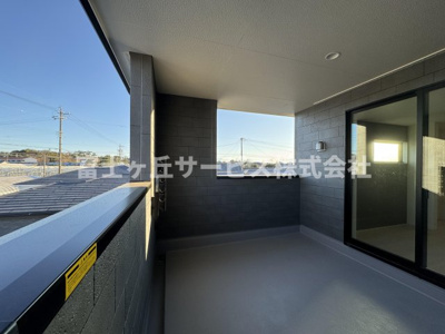 【バルコニー】 | 静岡市清水区三保 6期 新築一戸建て 1号棟 | 急な天候の変化にも心強いインナーバルコニー
