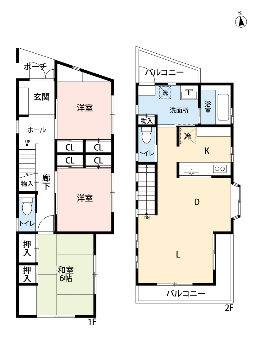 小田原市城山4丁目 オール電化住宅！小田原駅徒歩圏内！の間取り|建築当初の写真です。室内外フルリノベ予定
