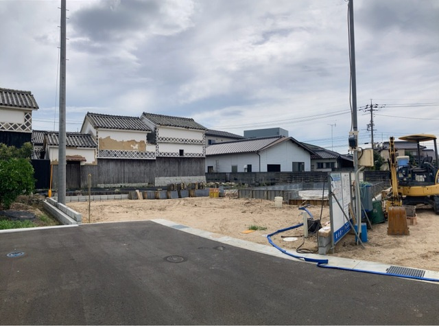 Livele Garden.S総社岡谷 新築分譲住宅 全3棟 3号棟の前面道路含む現地写真