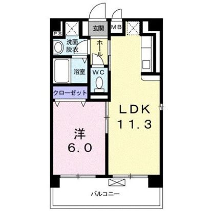 横網　リバーイーストの間取り