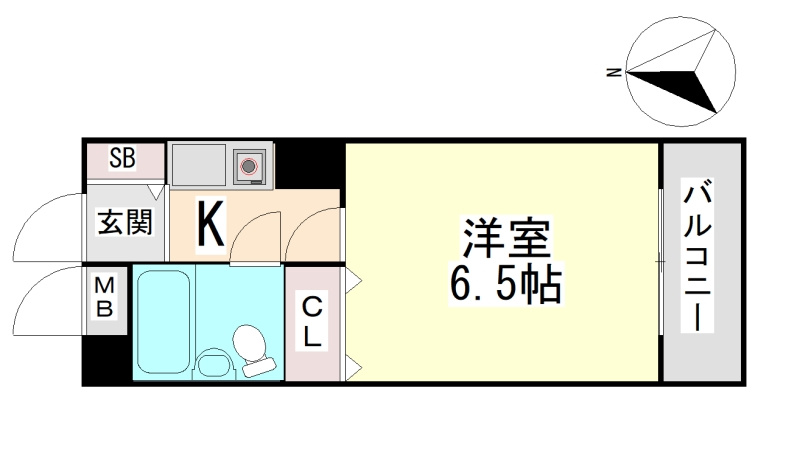 シャルムメゾン六甲道の間取り