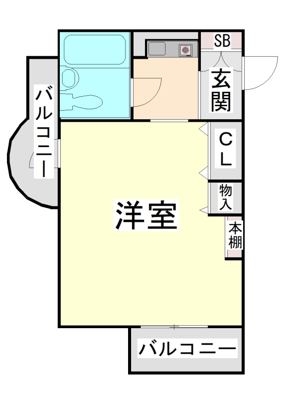 ラフェブランシュ岡本の間取り