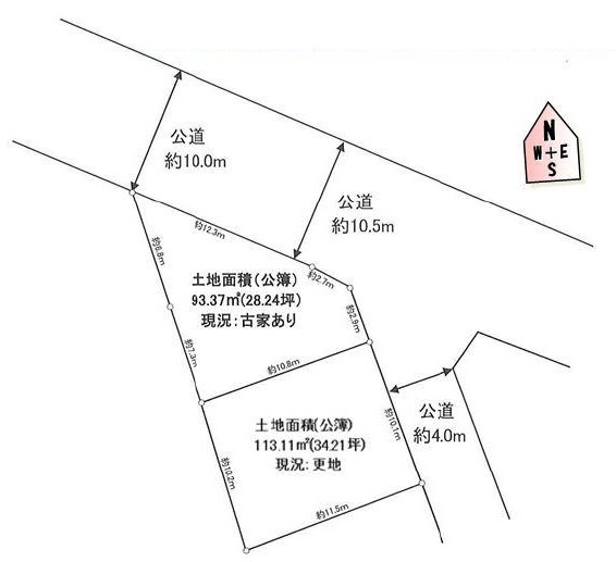 敷地面積62坪　売地　川越市小堤