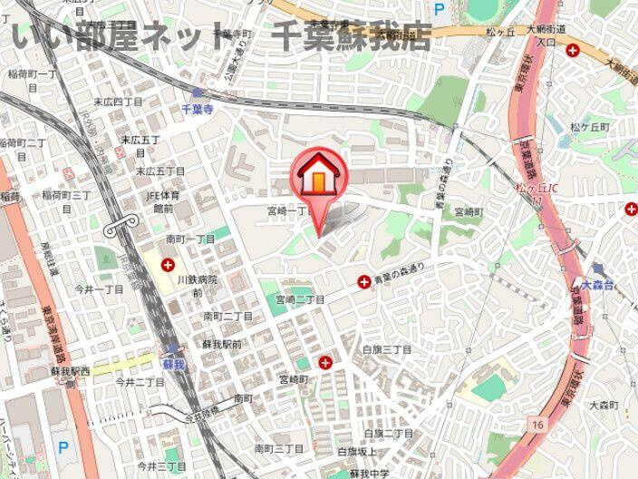 さくらレジデンスの地図