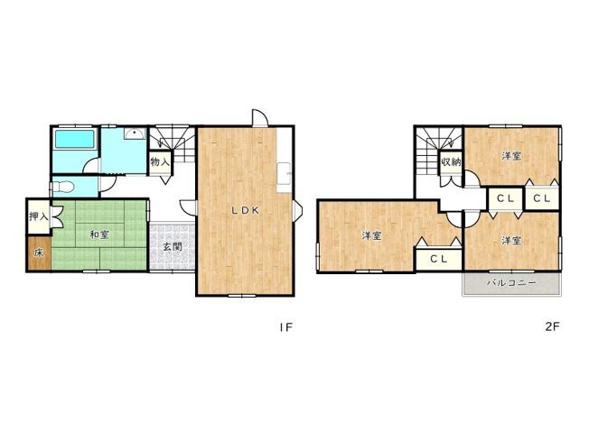 【間取り】 | 姫路市的形町的形／中古戸建
