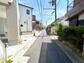 堺市東区日置荘西町　新築一戸建ての前面道路含む現地写真