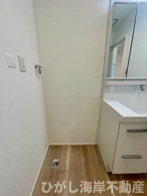 茅ヶ崎市茅ヶ崎　新築戸建のランドリースペース|洗濯機置場