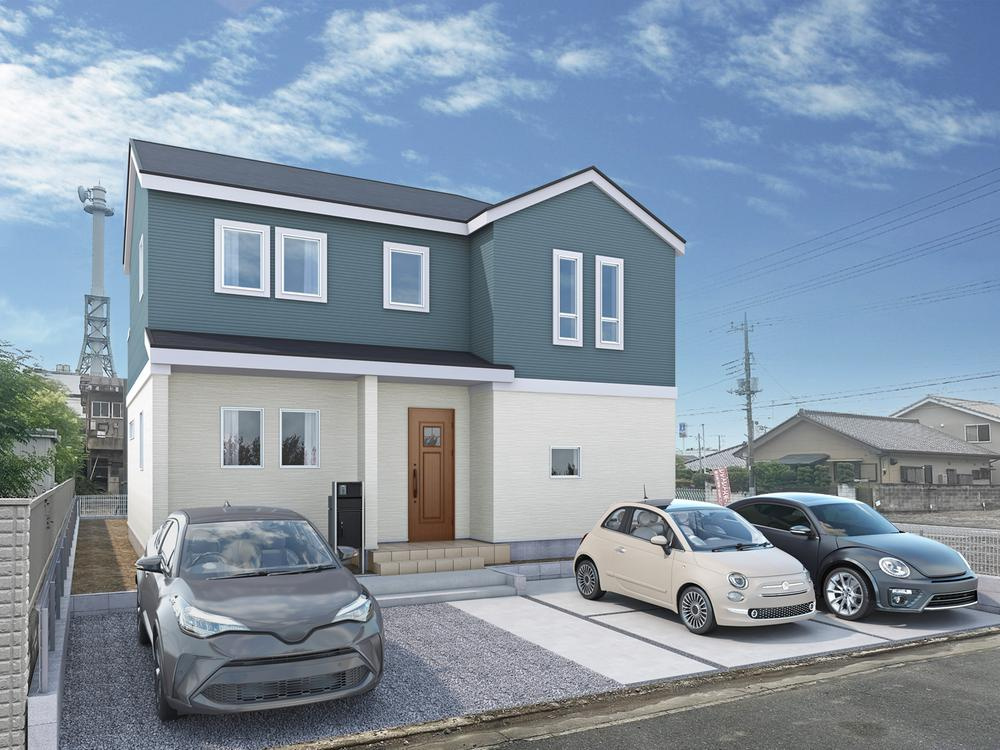 足利市大橋町2丁目　新築戸建2の外観パース