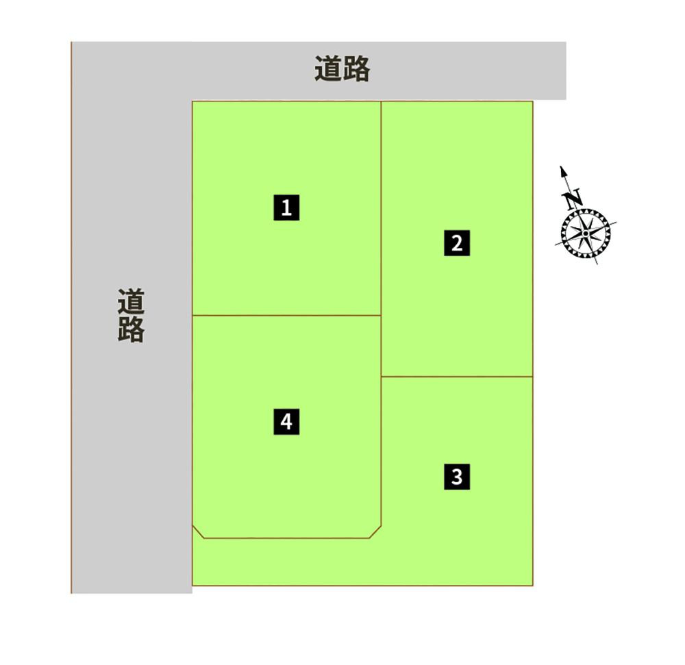 足利市大橋町2丁目　新築戸建2の区画図