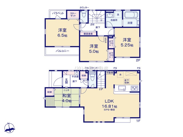  | 《仲介手数料無料》練馬区下石神井５丁目12-8(2号棟)新築一戸建てブルーミングガーデン