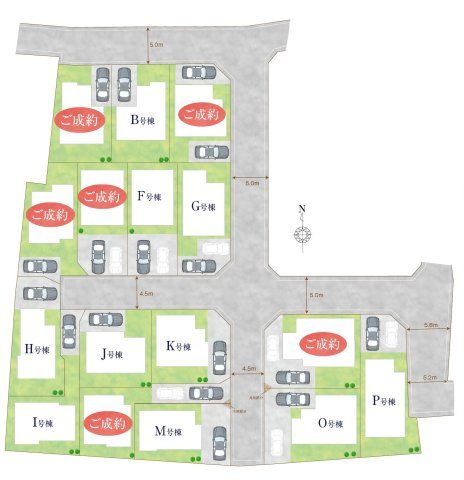 三鷹市北野３丁目 中央線 吉祥寺駅 新築戸建の区画図