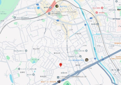 【地図】 | 【ペット共生】(仮称)枚方市田宮本町へーベルメゾン・旭化成ヘーベルメゾンHEBEL HAUS