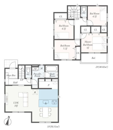 秦野市第2渋沢　新築戸建　全2棟2号棟