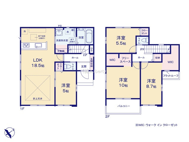 守谷市薬師台9期　新築戸建の間取り