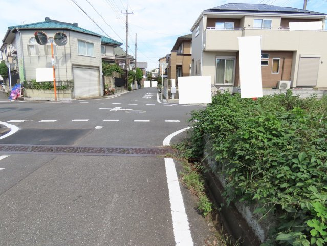 坂戸市清水町売地の前面道路含む現地写真