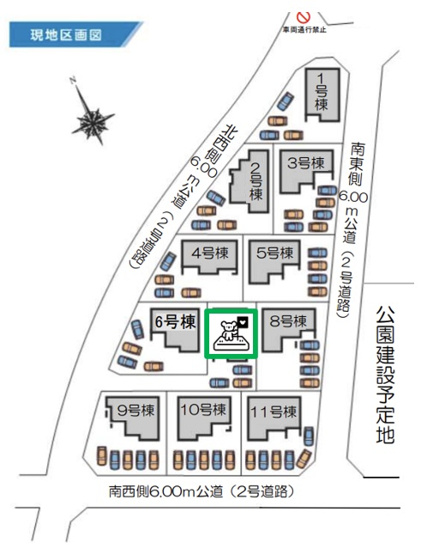 【区画図】 | 前橋市富士見町時沢　新築住宅　 | 全11棟の大型分譲地です！
さまざまな間取り・外観をご覧になれます♪