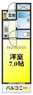 カーサミガタの間取り