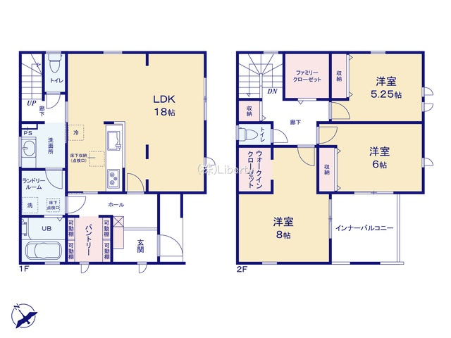 古河市東諸川第2　新築戸建の間取り