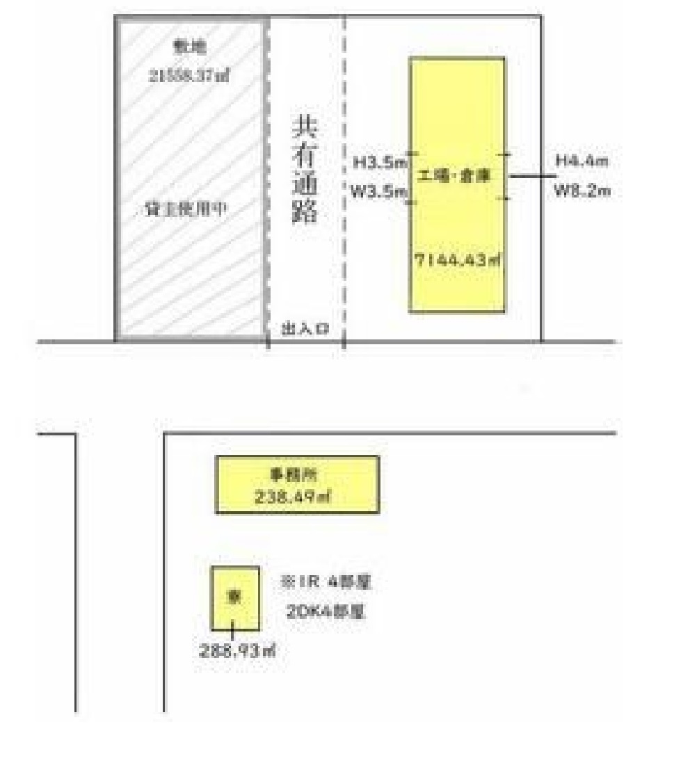 貸倉庫　古河市諸川の間取り