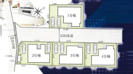 【区画図】 | グラファーレ千葉市稲毛区宮野木町26期