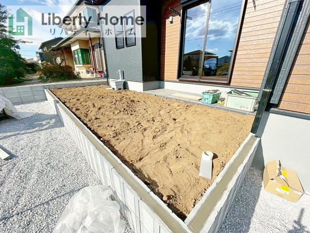 八千代東原　新築戸建　1号棟の庭