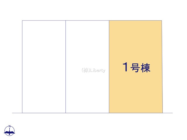 八千代東原　新築戸建　1号棟の区画図