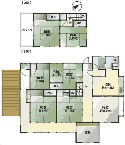 東金市宿　中古戸建の間取り|図面と現況に相違がある場合、現況を優先致します。