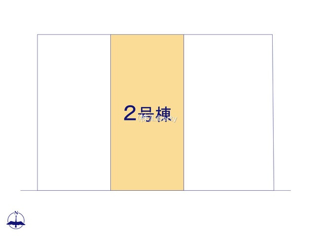 八千代町東原　新築戸建　2号棟の区画図