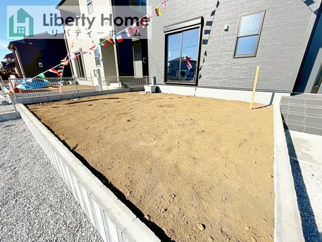 八千代町東原　新築戸建　3号棟の庭