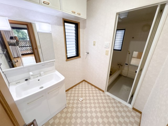 俵口戸建貸家の洗面所