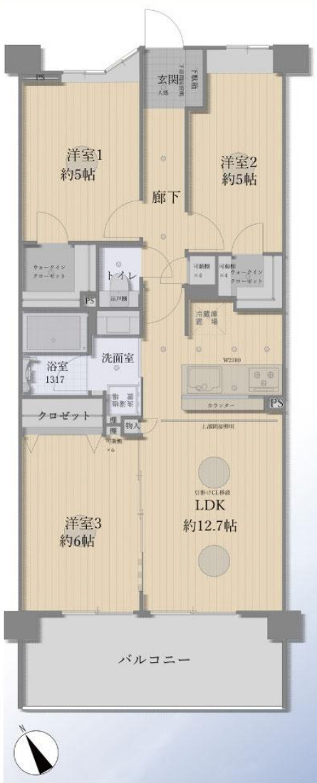 クレストフォルム横浜根岸【仲介手数料無料】ペット可♪の間取り