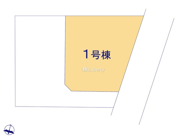 常総市山口第2　新築戸建　1号棟の区画図